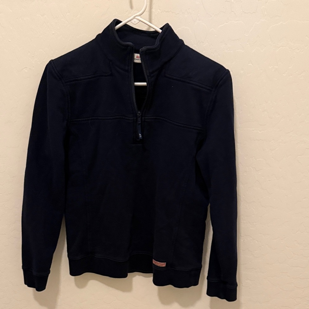 Vineyard Vines navy popover sweatshirt